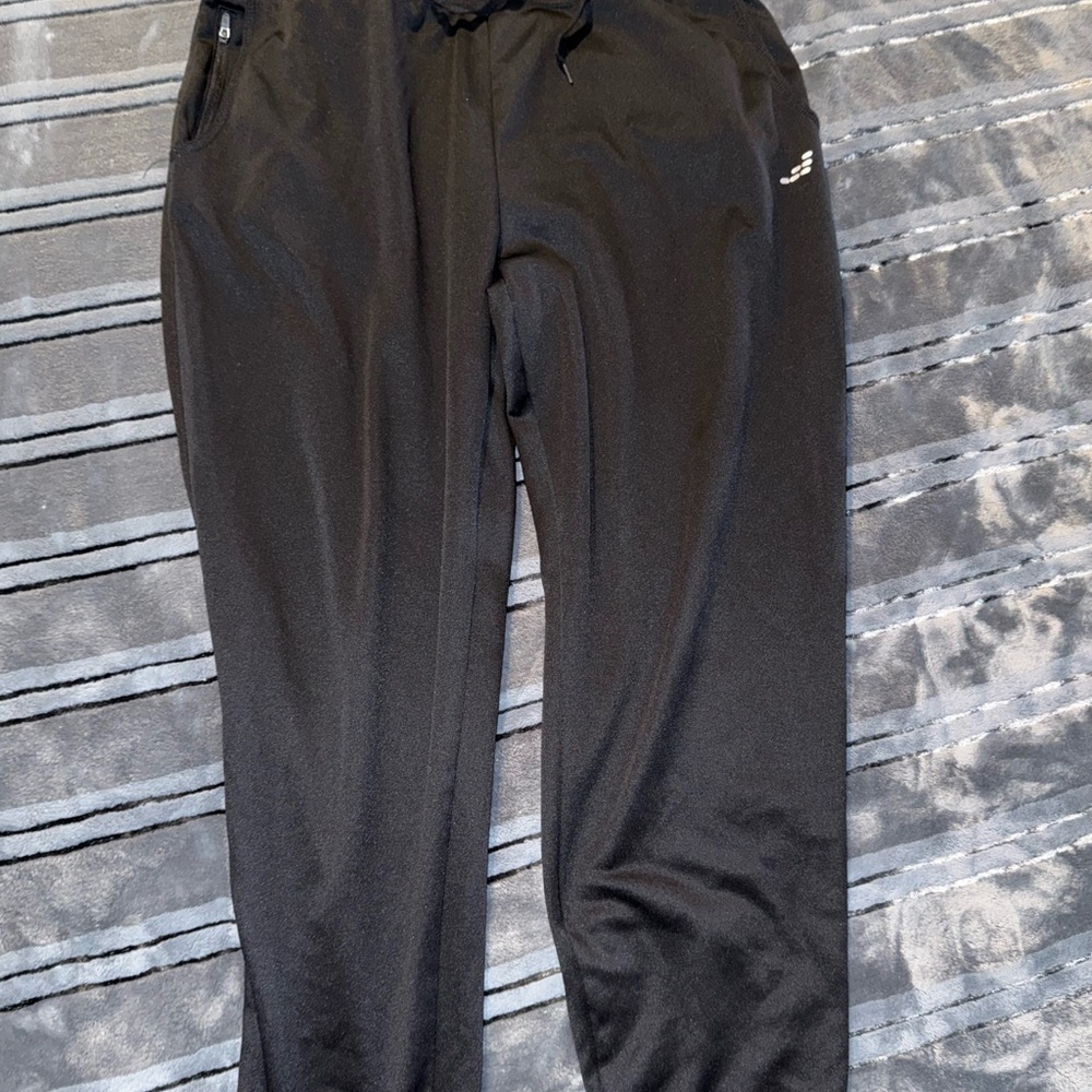 bcg Black Track Pants with Slim Fit Design